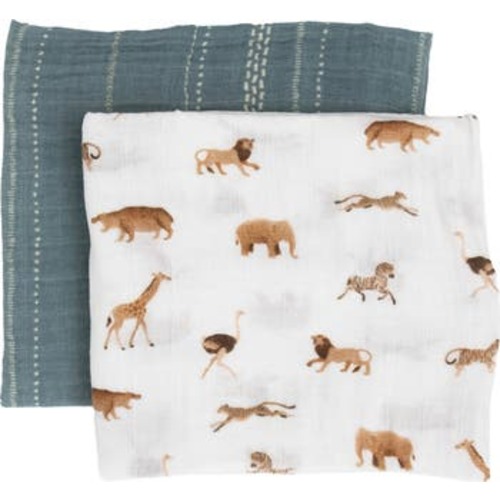 2-Pack Organic Cotton Muslin Swaddle Blanket