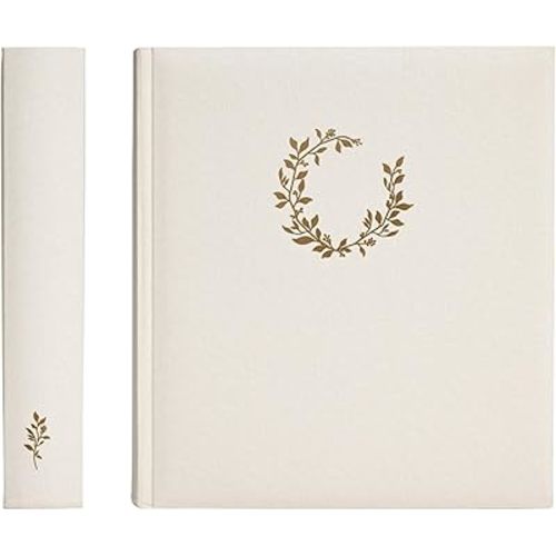 Premium Scrapbook Album - Scrapbook Photo Album with Writing Space - 100 Pages for Multiple Photo Sizes, 4x6, 5x7, 6x8, 8x10 - Acid Free Photo Album for Wedding - Graduation Photo Album