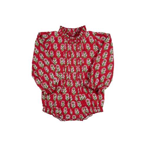 Crimson Petal Block Print Bubble