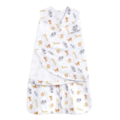 Halo® Sleepsack® Swaddle, 100% Cotton, Jungle, Infant, Unisex, Small, 3-6 Months