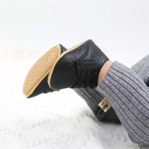 Meckior Infant Baby Boys Girls Classic PU Leather Wedding Loafers Brogue Toddler Oxford Dress Shoes First Steps Walking Flat Lazy Crib Shoe