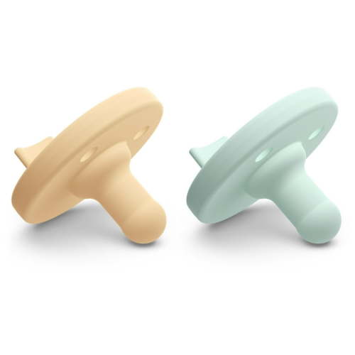 Philips Avent Soothie 3-18 Months, Light Yellow/Pastel Cyan, 2 Pack, SCF192/22