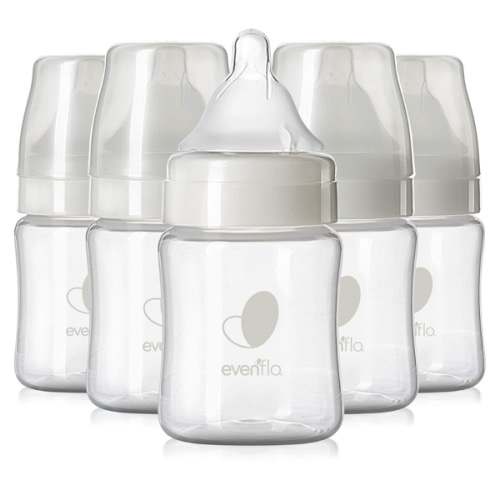 Evenflo Feeding Premium Proflo Venting Balance Plus Wide Neck Baby, Newborn and Infant Bottles - Developed by Pediatric Feeding Specialists - 5 Ounce (Pack of 6)