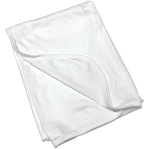 Blank Baby Receiving Blanket (White)