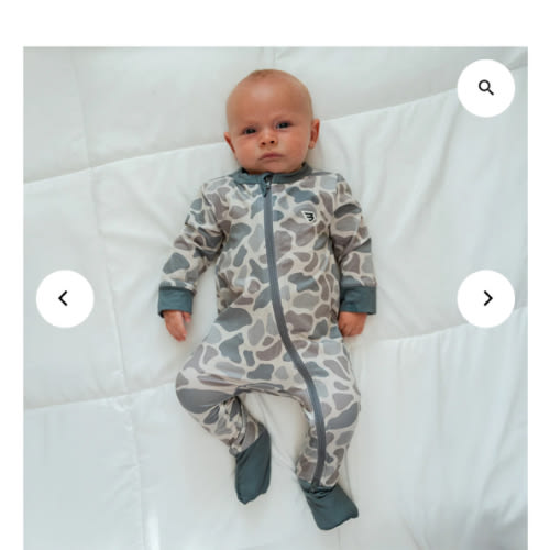 Baby Zip Up - Classic Deer Camo – BURLEBO