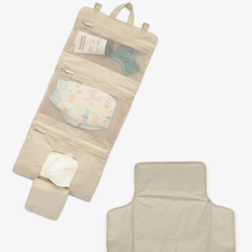 Diaper Changing Pad Organizer - OATMEAL