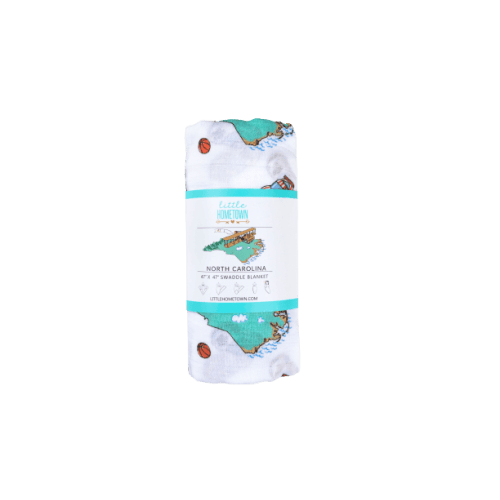 North Carolina Baby Muslin Swaddle Blanket: Breathable