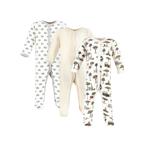 0-3 Long Sleeve Sleep and Play, 3-Pack, Newborn-9 Months