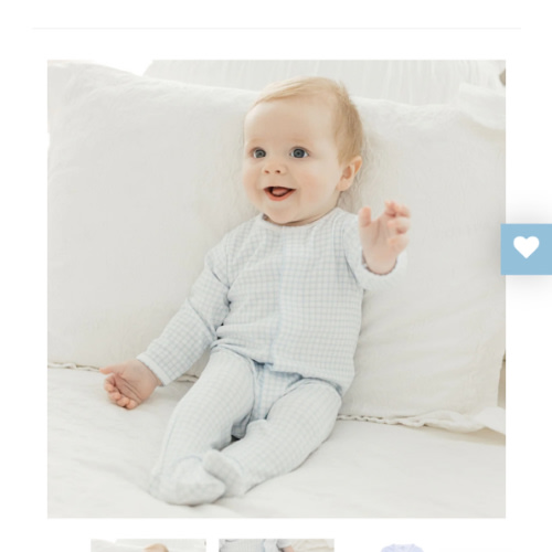 Peek-A-Boo Wishes Footie – Light Blue