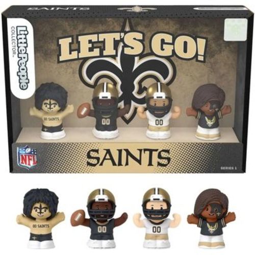 Fisher Price Little People x NFL Collector New Orleans Saints Figure 4-Pack