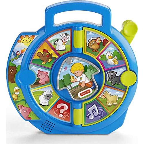 Fisher-Price Little People See ‘n Say Toddler Toy with Music Phrases and Animal Sounds, World of Animals