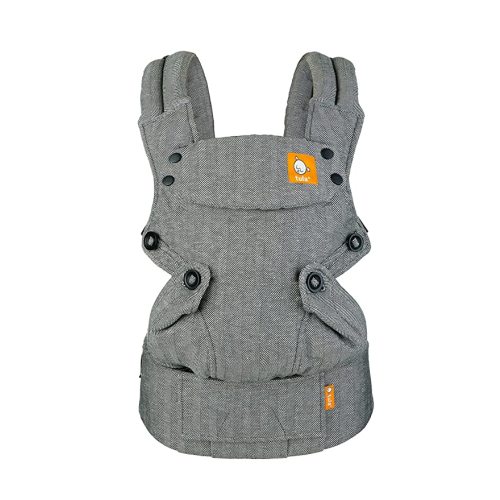 Baby Tula Explore Baby Carrier, Adjustable Newborn to Toddler Carrier, Ergonomic and Multiple Positions for 7 – 45 pounds (Linen Ash)