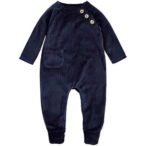 Mud Pie Baby Boy Velour Sleeper