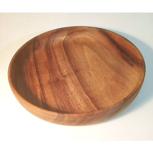 Childrens plate made of walnut wood