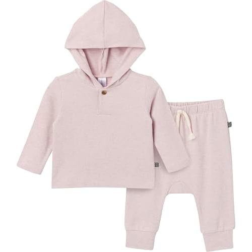 Modern Moments by Gerber Baby Hooded Hacci Top and Pant Set
