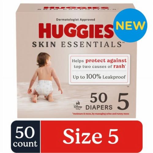 Huggies Skin Essentials Baby Diapers Size 5 (27+ lbs)