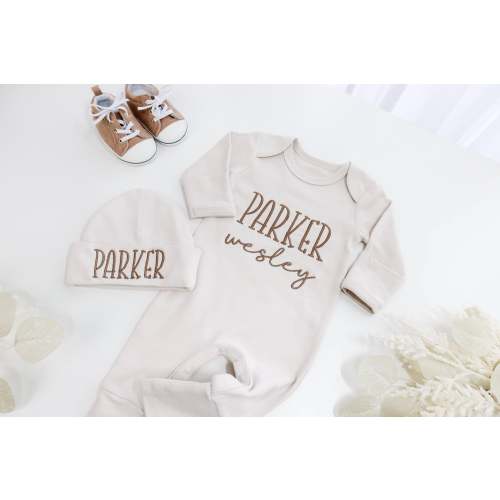 Personalized Baby Coming Home Outfit, Custom Baby Name, Soft Homecoming Set, Baby Shower gift, Baby’s First Outfit, First Day Home Outfit