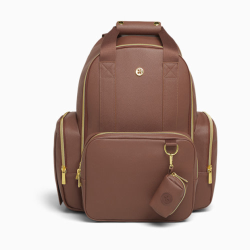 Sunshine Pack Diaper Bag - Cognac Pu