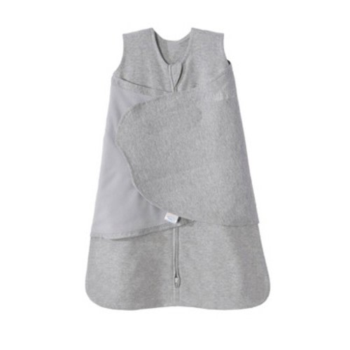 HALO Innovations Sleepsack 100% Cotton Swaddle Wrap, Color: Heather Gray, Size: S