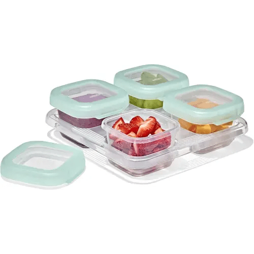 OXO Tot Baby Blocks Food Storage Containers (4 Oz.) - Opal