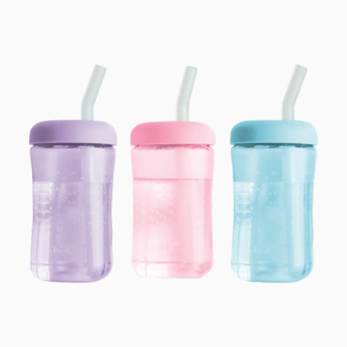 Squeeze & Sip Straw Trainer Cup - Pink, Purple, & Blue