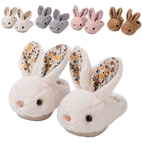 Toddler Slippers Girl Boy House Slipper Kids Rabbit Winter Slipper Warm Bunny Slippers Soft Plush Indoor Girls Boys Slipper