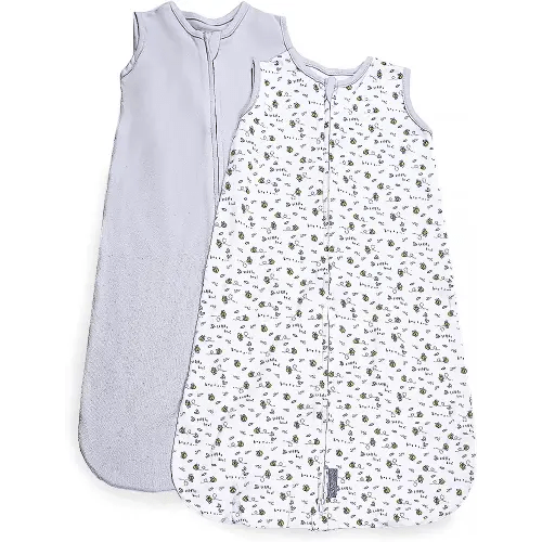 SwaddleMe by Ingenuity Night Sack Sleeper, For Ages 6-12 Months, 16-24 Pounds, Up to 30 Inches Long, 2-Pack Loose-fit Baby Swaddle Sack Wearable Blanket