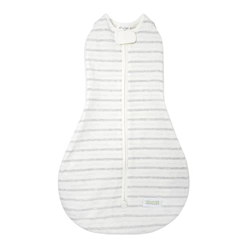 Woombie Grow with Me Baby Swaddle, Convertible Swaddle Fits Babies 0-9 Months, Expands to Wearable Blanket for Babies up to 18 Months, Twilight Stripes