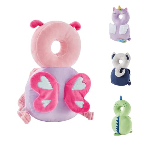 Baby Back Potection Toddler Safety Protector Cushion Pad Toddler Backpack for Crawling Walking Adjustable Toddlers Back Safety Pad for Boys and Girls(Butterfly)