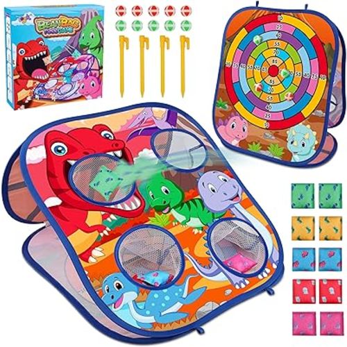 Animal Bean Bag Toss Game Toy Outdoor Toss Game, Family Party Party Supplies for Kids, Gift for Boys Birthday or Christmas for Toddlers Ages 3 4 5 6 Year Old