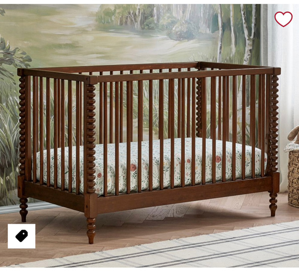 Chris Loves Julia Turned Wood Convertible Crib | Pottery Barn Kids