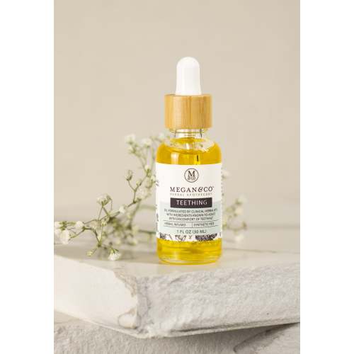 Herbal Teething, Herbal Oil (30mL): Calming + Comforting