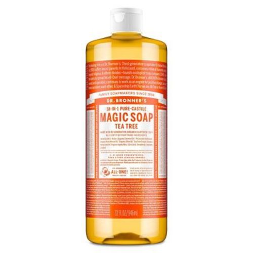 Dr. Bronner's Magic Pure Castile Liquid Soap - Tea Tree - 32 Fl Oz