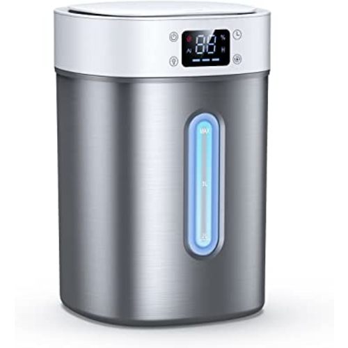 4L Ultrasonic Cool Mist Humidifier with 304 Stainless Steel Tank, Auto Humidity Control, Night Light, and Timer - For Large Rooms and Baby