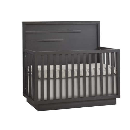 Natart Como Crib-To-Double With Horizontal Moulding  - Dusk