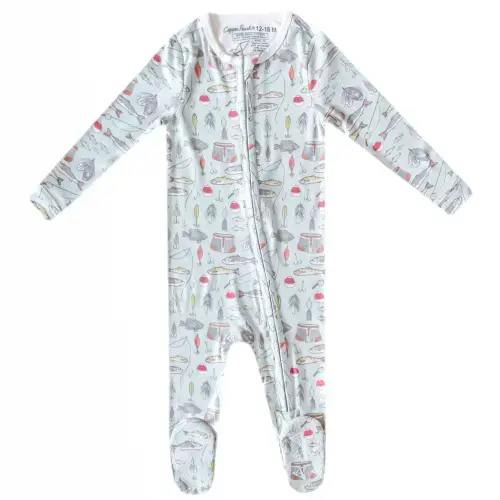 Zip-Up Footie Pajama - Trout