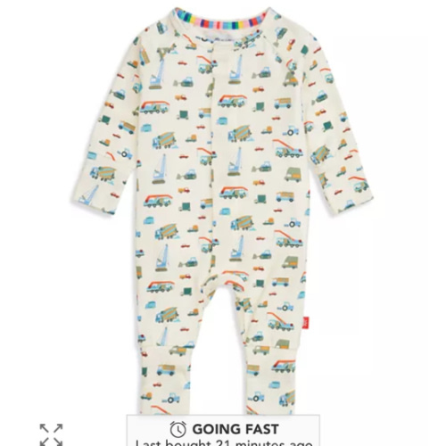 Boys' Truck Print Convertible Coverall - Baby