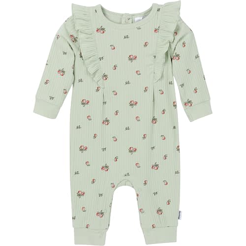 Gerber baby-girls Baby Girls' Ruffle-edge Romper