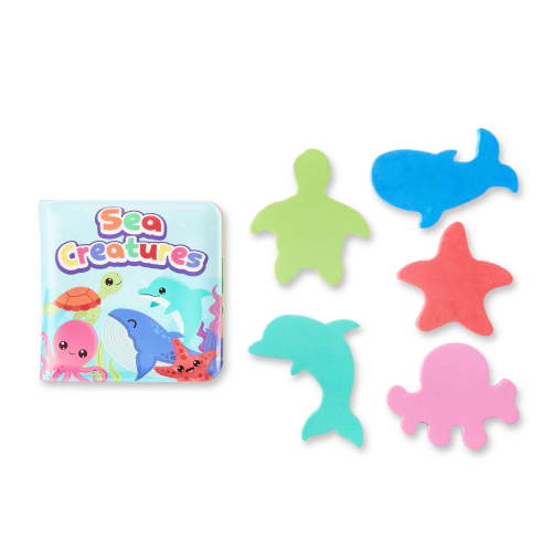 Spark.Create.Imagine Colorful Sea Creatures Ocean Bath Book Set, 6 Pieces