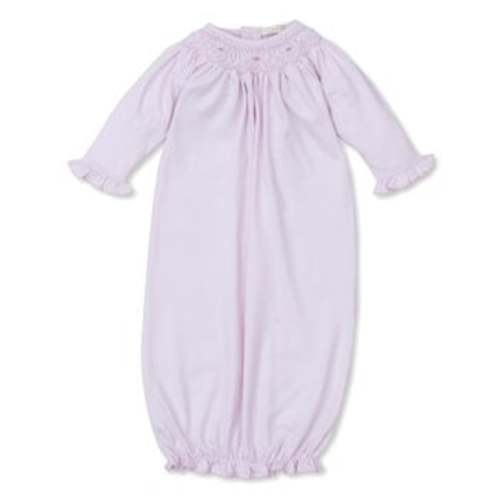 Kissy Kissy KK CLB Fall Bishop Sack with Hand Smocking- Pink