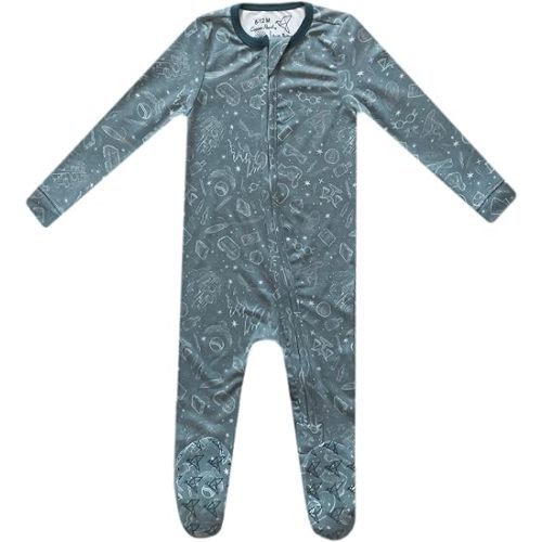 Harry Potter Copper Pearl Zip-Up Footie Baby Pajamas: Ultra-Soft Boys Pajamas and Girls Pajamas, Premium Knit Fabric in Stylish Prints, Tag-Free with Two-Way Zipper, Sized Newborn to 24 Months, Hogwarts™