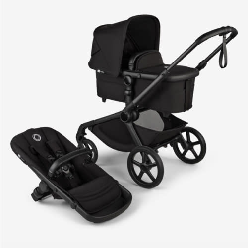Bugaboo Kangaroo Single to Double Stroller - Midnight Black