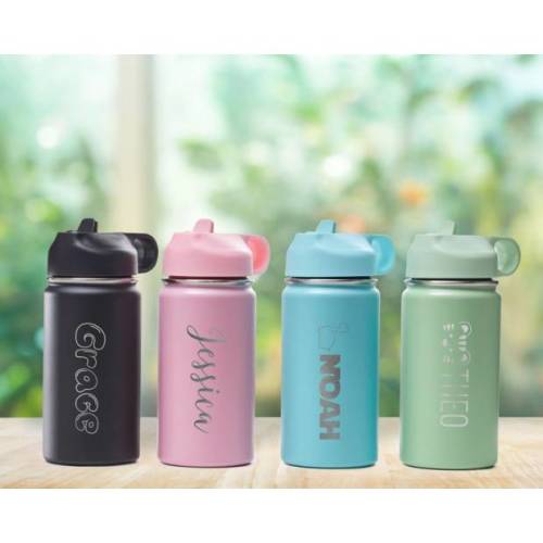 Custom Happiness Shop Engraved Water Bottle