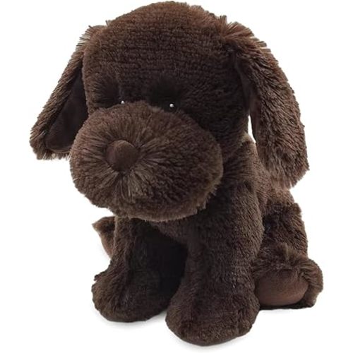 warmies Microwavable & Weighted Stuffed Animals, Chocolate Lab - Heated Stuffed Animal Plushie for Warmth & Comfort - Cute Soft Plush Toys for Adults & Children (Boys, Girls, Babies & Toddlers)