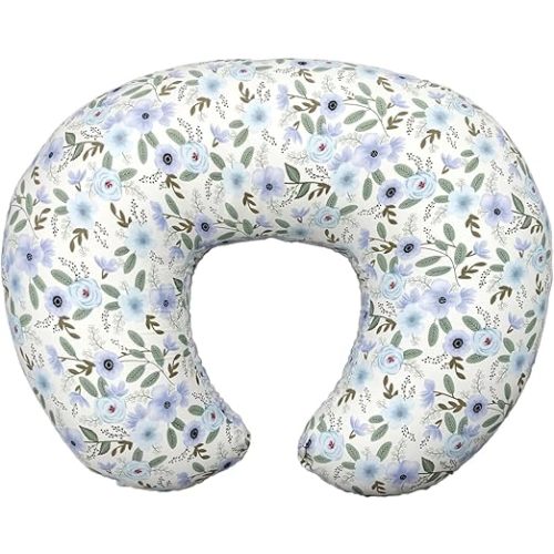 Nursing Pillow, Breastfeeding Pillow with Removable Cover, Ergonomic Breast Feeding Pillow, Baby Feeding Pillow for Mom Easier Breastfeeding- Original Size/Leaves