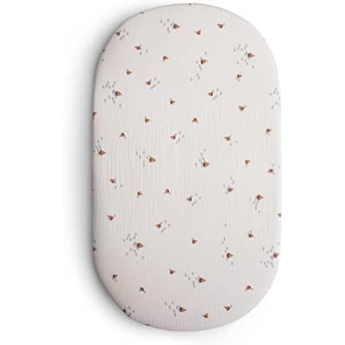 mushie Extra Soft Bassinet Muslin Crib Sheet | 30" x 16" (Boats)