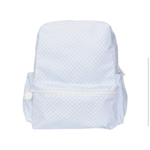 Blue Gingham Backpack