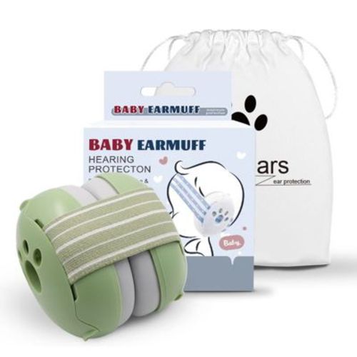 BabyBond Baby Ear Protection Noise Cancelling Headphones For Babies For 3 Months To 2 Years (Green)