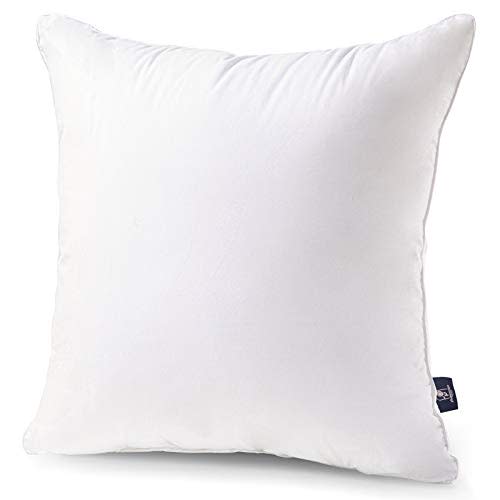Phantoscope 18x18 Pillow Insert - Throw Pillow Insert with 100% Cotton Cover - 18 Inch Square Form Microfiber Pillow Sham Stuffer - Couch Cushion Pillows, 1 Count (Pack of 1)