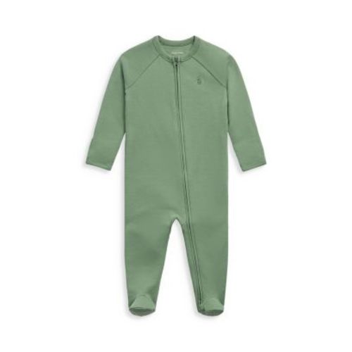 Boys' Cotton Interlock Footed Zip Coverall - Baby